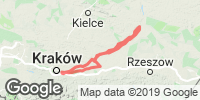 Track GPS Kraków - Sandomierz - Kraków